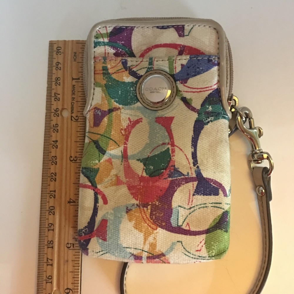 Coach phone wristlet